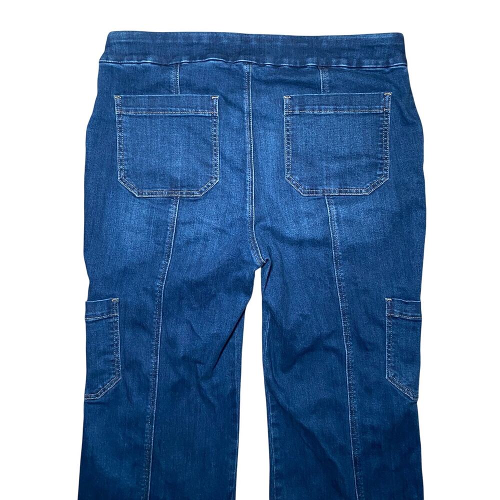 Chico's - Women's Size 14R - Pull on Dark Wash Bootcut Jeans
